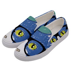 Drawing Cat Pet Feline Pencil Men s Canvas Slip Ons