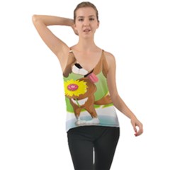 Dog Character Animal Flower Cute Cami by Sapixe