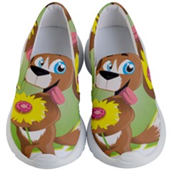 Dog Character Animal Flower Cute Kid s Lightweight Slip Ons by Sapixe