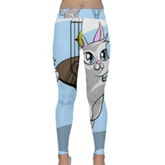 Cat Bird Cage Hunt Hunting Pet Classic Yoga Leggings by Sapixe