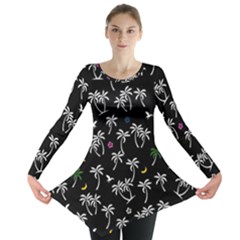 Tropical Pattern Long Sleeve Tunic  by Valentinaart