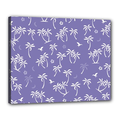Tropical Pattern Canvas 20  X 16  by Valentinaart