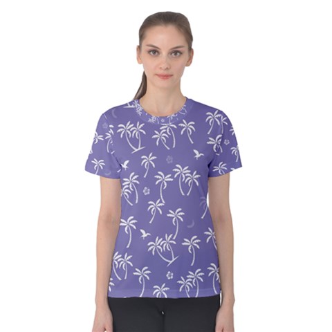 Tropical Pattern Women s Cotton Tee by Valentinaart