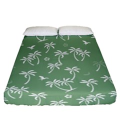 Tropical Pattern Fitted Sheet (queen Size) by Valentinaart