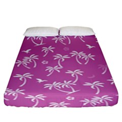 Tropical Pattern Fitted Sheet (king Size) by Valentinaart