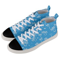 Tropical Pattern Men s Mid-top Canvas Sneakers by Valentinaart