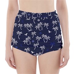 Tropical Pattern High-waisted Bikini Bottoms by Valentinaart