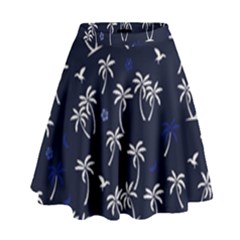 Tropical Pattern High Waist Skirt