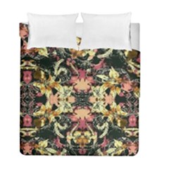 Beautiful Seamless Brown Tropical Flower Design  Duvet Cover Double Side (full/ Double Size) by flipstylezfashionsLLC