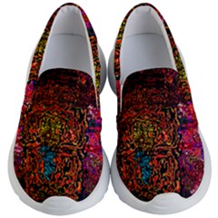 Exotic Water Colors Vibrant  Kid s Lightweight Slip Ons by flipstylezfashionsLLC