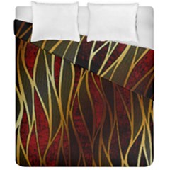 Snake In The Grass Red And Black Seamless Design Duvet Cover Double Side (california King Size) by flipstylezfashionsLLC
