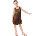 Snake in the grass red and black seamless design Kids  Sleeveless Dress View1