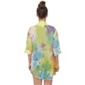 Abstract Pattern Color Art Texture Open Front Chiffon Kimono View2