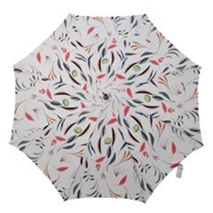 Watercolor Tablecloth Fabric Design Hook Handle Umbrellas (medium) by Nexatart