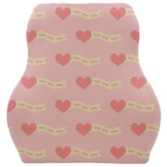 Heart Love Pattern Car Seat Velour Cushion 