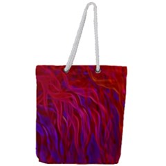 Background Texture Pattern Full Print Rope Handle Tote (large)