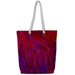 Background Texture Pattern Full Print Rope Handle Tote (small)