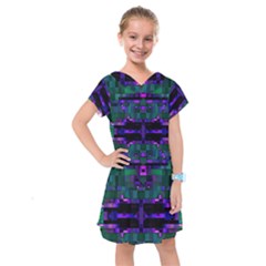 Abstract Pattern Desktop Wallpaper Kids  Drop Waist Dress by Nexatart