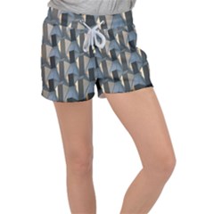 Pattern Texture Form Background Women s Velour Lounge Shorts