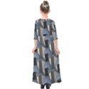 Pattern Texture Form Background Kids  Quarter Sleeve Maxi Dress View2