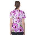 Pink Purple Daisies Design Flowers Women s Cotton Tee View2