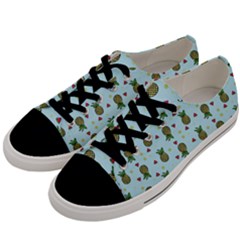 Pineapple Watermelon Fruit Lime Men s Low Top Canvas Sneakers