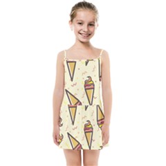 Pattern Sweet Seamless Background Kids Summer Sun Dress