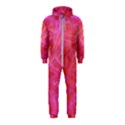 Pink Background Abstract Texture Hooded Jumpsuit (Kids) View1