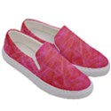 Pink Background Abstract Texture Men s Canvas Slip Ons View3