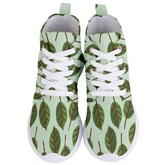 Design Pattern Background Green Women s Lightweight High Top Sneakers by Nexatart