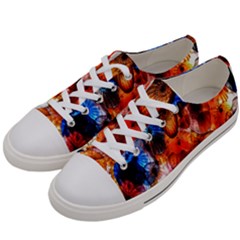 Ornament Color Vivid Pattern Art Women s Low Top Canvas Sneakers