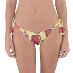 Seamless Pattern Healthy Fruit Reversible Bikini Bottom by Nexatart