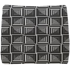 Pattern Op Art Black White Grey Seat Cushion by Nexatart