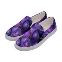 Abstract Pattern Fractal Wallpaper Women s Canvas Slip Ons