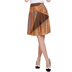 Steel Corten Steel Brown Steel A-line Skirt by Nexatart