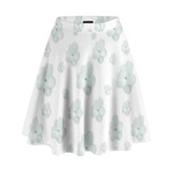 Pastel Floral Motif Pattern High Waist Skirt by dflcprints