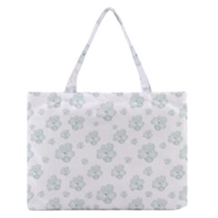 Pastel Floral Motif Pattern Zipper Medium Tote Bag by dflcprints