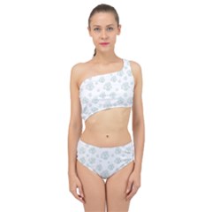 Pastel Floral Motif Pattern Spliced Up Two Piece Swimsuit by dflcprints