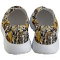 Retro orange black and white liquid gold  by kiekie strickland Women s Lightweight Slip Ons View4