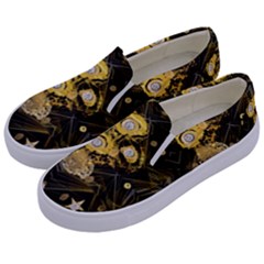 Decorative Icons Original Gold And Diamonds Creative Design By Kiekie Strickland Kids  Canvas Slip Ons by flipstylezfashionsLLC