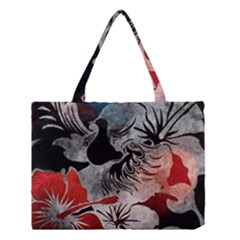 Beautiful Hibiscus Flower Design  Medium Tote Bag by flipstylezfashionsLLC