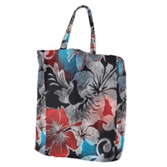 Beautiful Hibiscus Flower Design  Giant Grocery Tote by flipstylezfashionsLLC