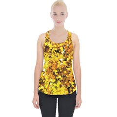 Birch Tree Yellow Leaves Piece Up Tank Top by FunnyCow