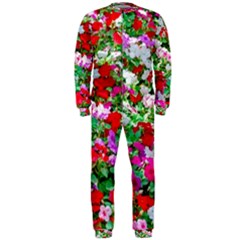 Colorful Petunia Flowers Onepiece Jumpsuit (men)  by FunnyCow
