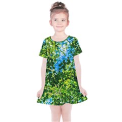 Forest   Strain Towards The Light Kids  Simple Cotton Dress by FunnyCow