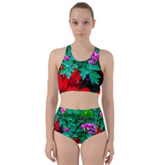 Bleeding Heart Flowers Racer Back Bikini Set by FunnyCow