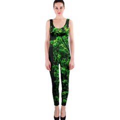 Emerald Forest One Piece Catsuit by FunnyCow