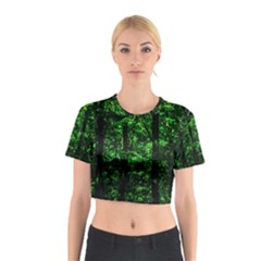 Emerald Forest Cotton Crop Top by FunnyCow