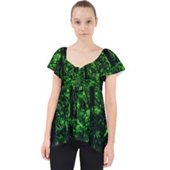 Emerald Forest Lace Front Dolly Top by FunnyCow