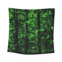 Emerald Forest Square Tapestry (small) by FunnyCow